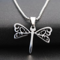 Sterling Dragonfly Necklace